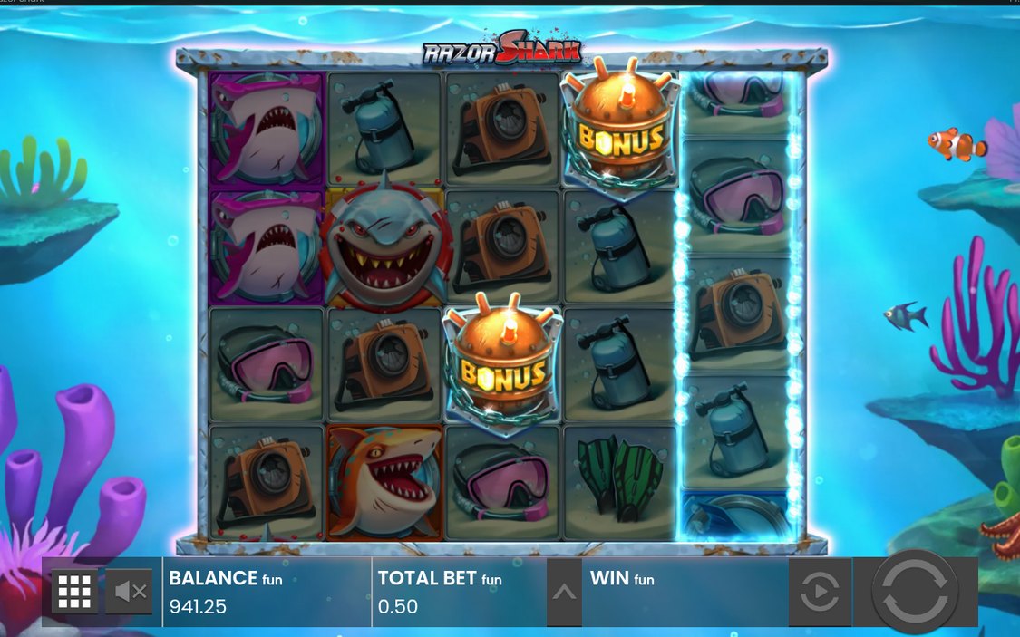 Shark Bonus: Mystery Stacks auf Walzen 2 und 4